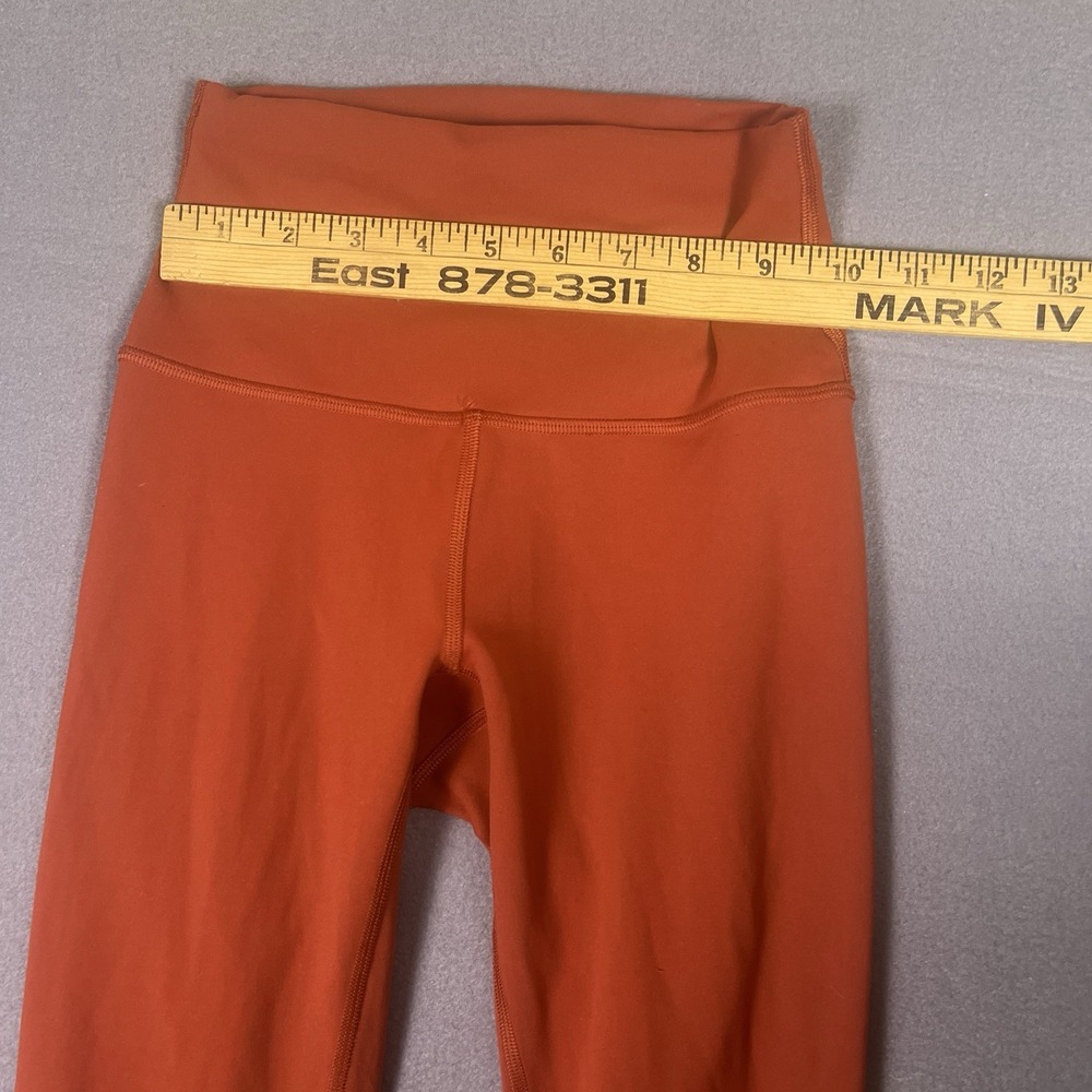 Lululemon Wunder Train High-Rise Tight Women 2 Cayenne Orange Leggings - Picture 4 of 5